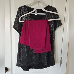 Lularoe Elegant Classic t and pencil skirt